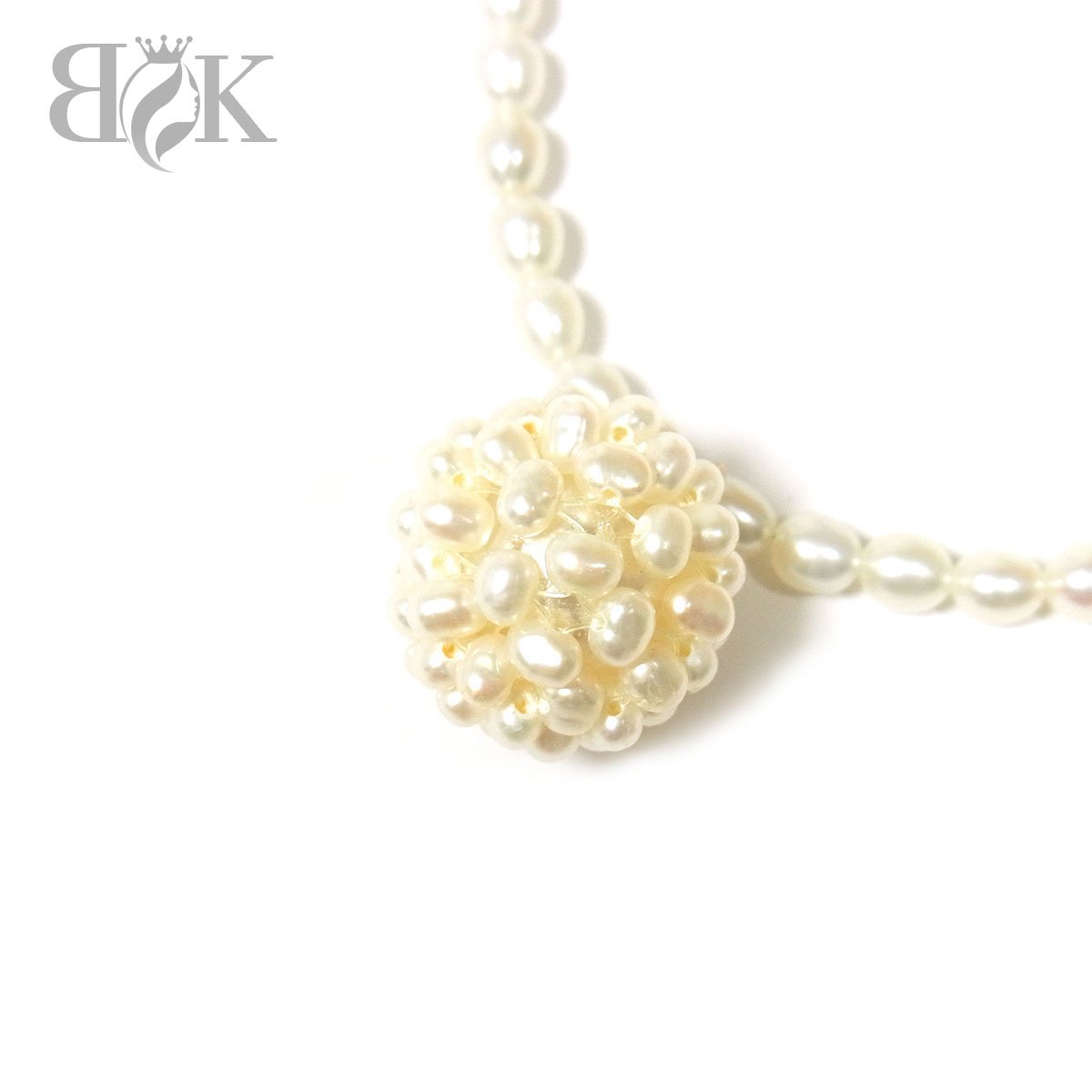 【中古】K18淡水パールネックレス...