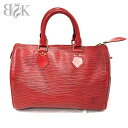 ルイヴィトン スピーディ25 ボストン ハンドバッグ エピ カスティリアンレッド M43017 LOUIS VUITTON +【中古】
