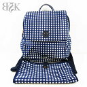 トリーバーチ チェック柄 リュック バックパック TORY BURCH ■【中古】