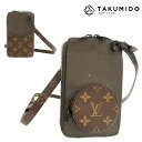 ルイヴィトン ショルダーバッグ フォンボックス 中古 M30581 タイガ モノグラム LOUIS VUITTON 【中古】 スマホケース 肩掛け ブラウン カーキ ビトン LV カバン 鞄 ユニセックス バック ブランド ファッション Bランク