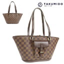 ルイヴィトン ショルダーバッグ マノスク PM N51121 中古 ダミエ エベヌ レザー LOUIS VUITTON 【中古】 | 手提げ バック レディース 鞄 LV ルイビトン ブランド ランクA