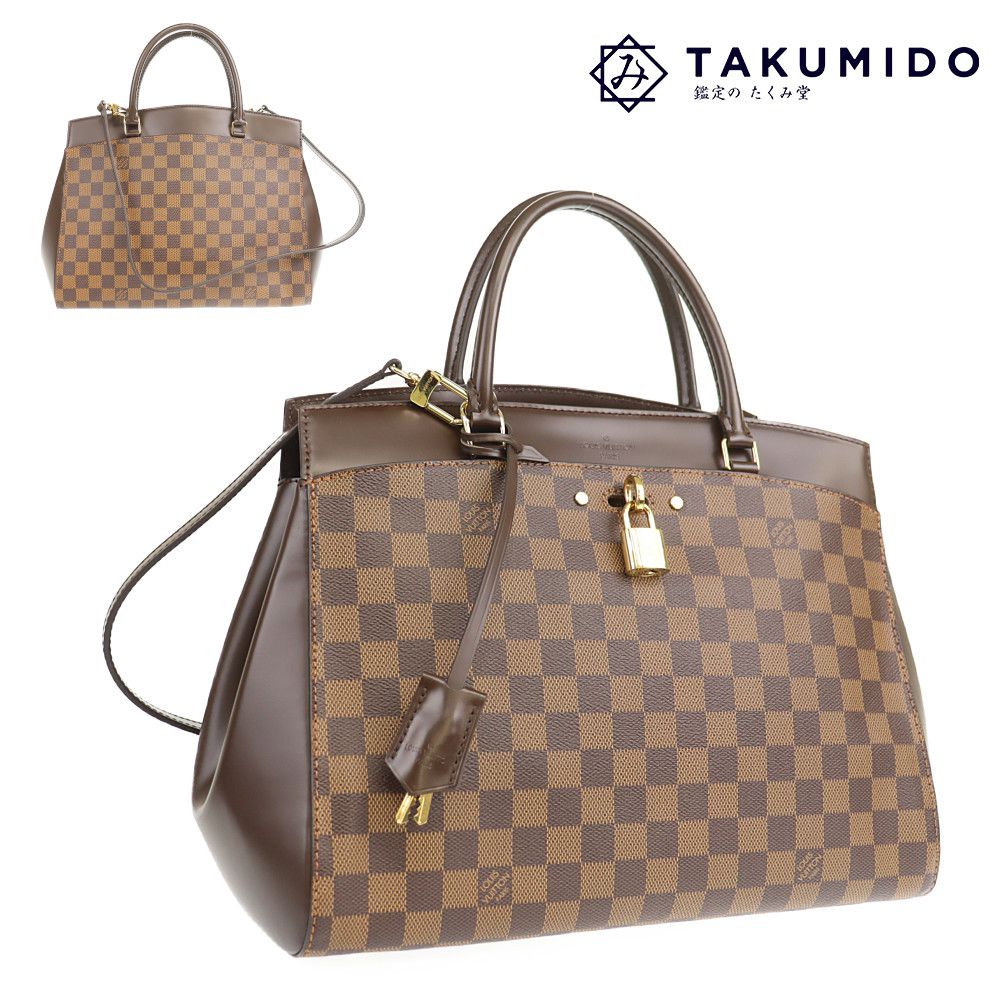 ルイヴィトン ハンドバッグ リヴォリ MM N41150 中古 ダミエ エベヌ レザー LOUIS VUITTON 【中古】 | 2WAY ショルダーバッグ ブランド 手持ち 茶 バック 鞄 定番 レディース ビトン Aランク