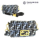 フェンディ 2WAYバッグ ズッカバケット ミニジョンシュア ヴィーダスコラボ 8BR784 中古 ナイロン FENDI 【中古】 | 斜め掛け ブルー シンプ...