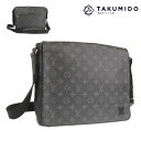 ルイヴィトン ショルダーバッグ ディストリクト MM NM M44001 中古 モノグラム エクリプス ブラック系 レザー LOUIS VUITTON 【中古】...