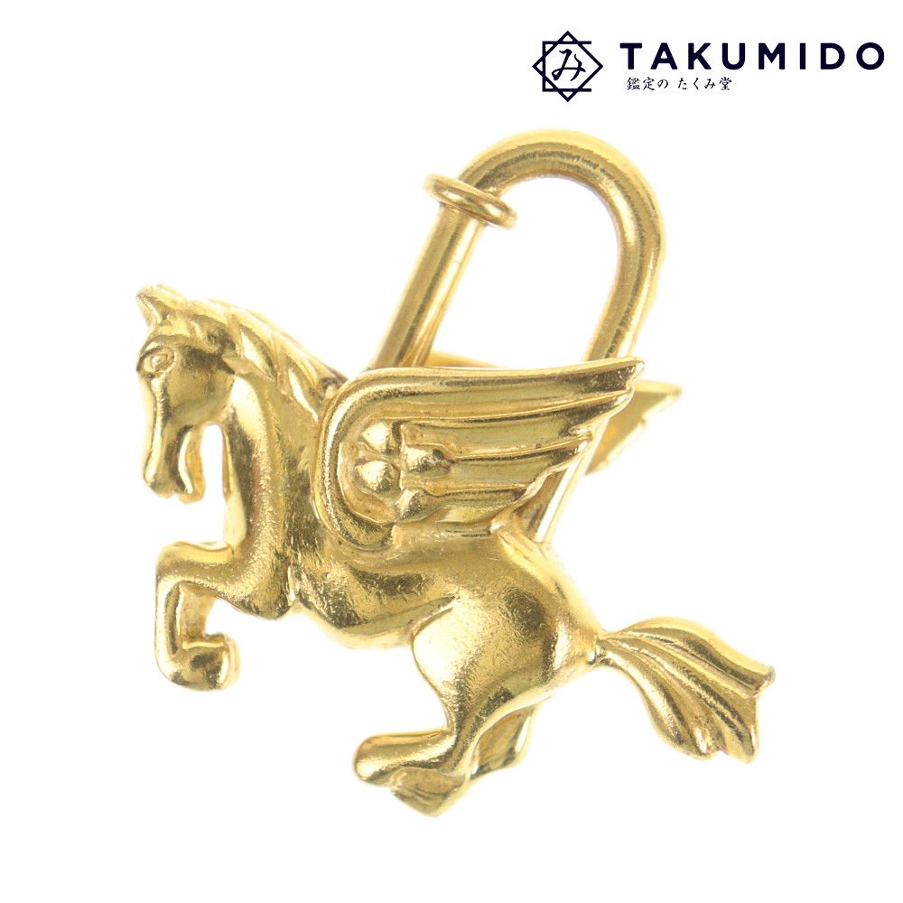 エルメス チャーム ペガサス カデナ 中古 ゴールド HERMES 【中古】 | アクセサリー ファッション ブランド ABランク