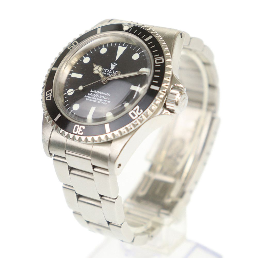 ロレックス メンズ腕時計 サブマリーナ 5512 自動巻き 中古 ブラック文字盤 SS ROLEX 【中古】 | ブランド ウォッチ 機械式 黒 オートマチック ファッション Bランク