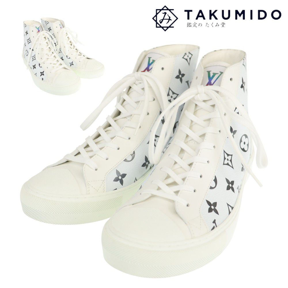 ルイヴィトン　スニーカー　6 1/2　25.5㎝　ホワイト　白　ダミエ　美品 ルイヴィトン スニーカー 6 1/2 25.5㎝ ホワイト 白 ダミエ 美品 楽天