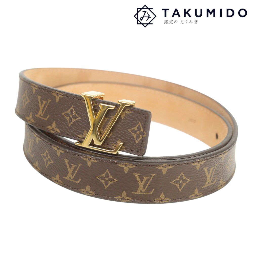 LOUIS VUITTON - ルイヴィトン ベルト モノグラム サンチュール 25MM M9781 サイズ75/30 中古 モノグラム ライン ブラウン LOUIS VUITTON 【中古】 | ユニセックス ファッション ロゴ LV ビトン ブランド小物 ABランク