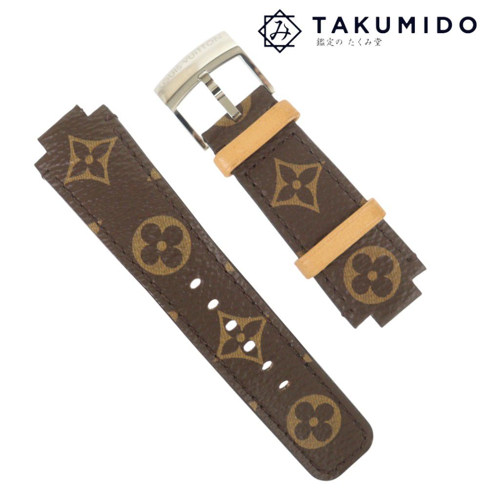 ルイヴィトン 腕時計 替えベルト タンブール用 ストラップ R15964 中古 モノグラム ライン ブラウン LOUIS VUITTON 【中古】 | アクセサリー LV シンプル ブランド ルイビトン ファッション ウォッチ Aランク