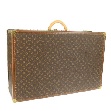 ルイヴィトン トランクケース アルゼール80 M21222 中古 モノグラムライン ステッカー イニシャル入り LOUIS VUITTON 【中古】 | 旅行カバン オレンジ トラベル インテリア ブランド 茶 Aランク