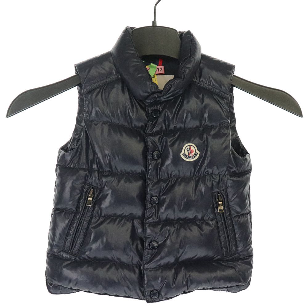 モンクレール ダウンベスト TIB GILET 86cm キッズ ジュニア 中古 ネイビー MONCLER 【中古】 | アウター ファッション 上着 服 アパレル ブランド 紺色 子供用 Bランク