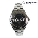 シャネル 腕時計 J12 ウォンテッド ドゥ シャネル H7418 中古 自動巻き ブラック セラミック CHANEL  | ウォッチ 黒 ユニセックス ロゴ ファッション 機械式 オートマチック シースルーバック 裏スケ ブランド小物 ランクA