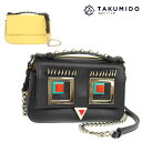 フェンディ チェーンショルダーバッグ ヒプノタイズ 中古 8M0371 ブラック イエロー レザー FENDI 【中古】 | 肩掛け 斜め掛け レディース ファッション バック ブランド ABランク