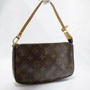 LOUIS VUITTON ルイ・ヴィトン アクセサリーポーチ モノグラム ポシェット・アクセソワール ブラウン PVCコーティングキャンバス M51980 レ...