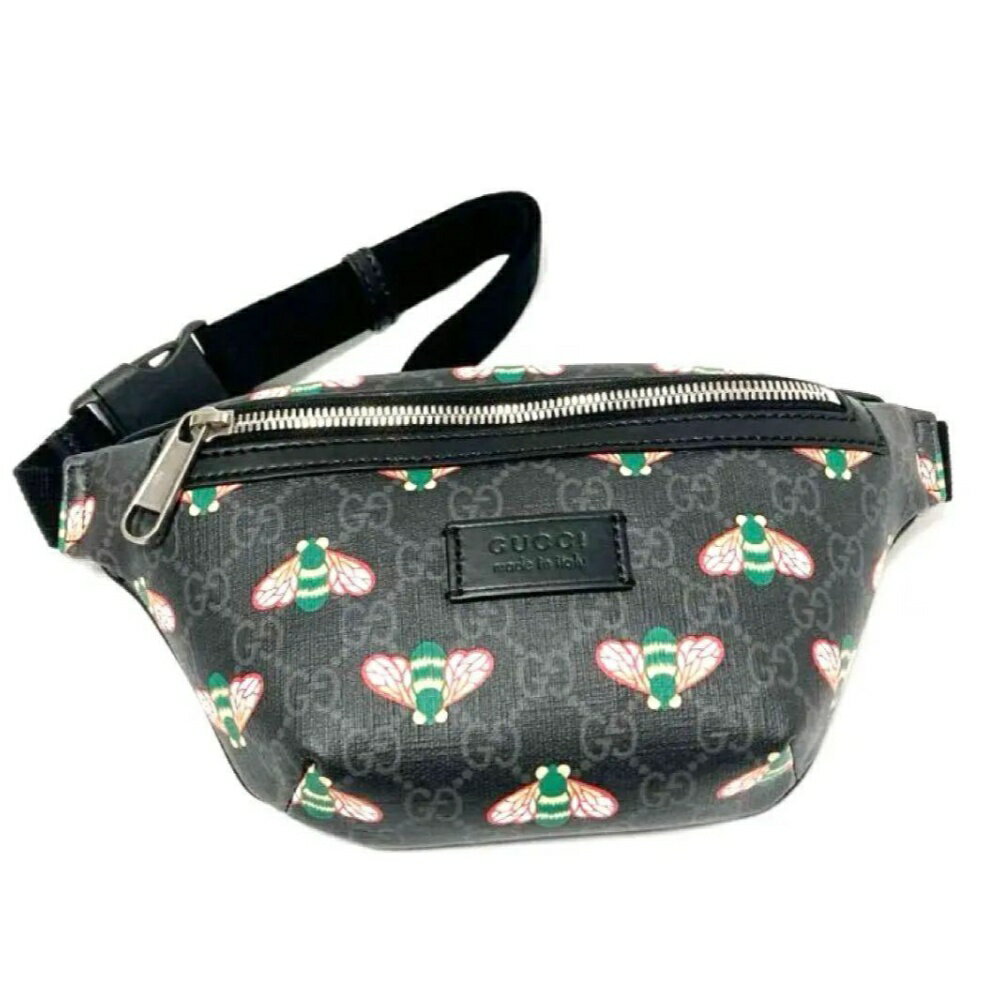 GUCCI グッチ ボディバッグ ビープリント GGスプリーム 675181 ウエストバッグ ボディーバッグ ハチ 中古 メンズ レディース 超美品【中古】