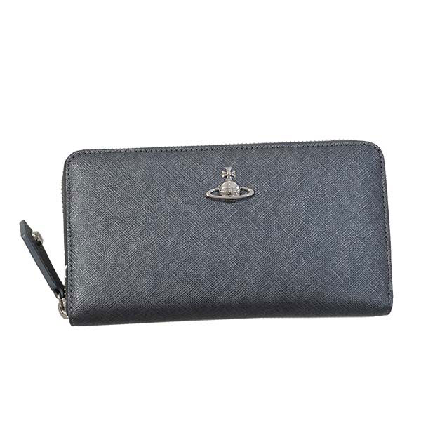 ヴィヴィアン ウエストウッド Vivienne Westwood ラウンドファスナー長財布 ディムグレー(ANTHRACITE) VICTORIA CLASSIC ZIP ROUND WALLET 51050023 40565 P401【ヴィヴィアン財布】【Luxury Brand Selection】【楽ギフ_包装】