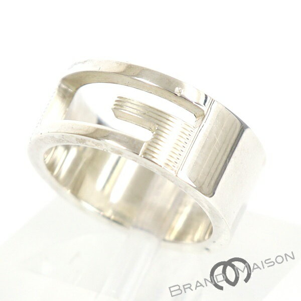 Aランク【グッチ】ブランテッドGリング/SV925/11号/7.3g/指輪/GUCCI/シルバー/アクセサリー 【中古】