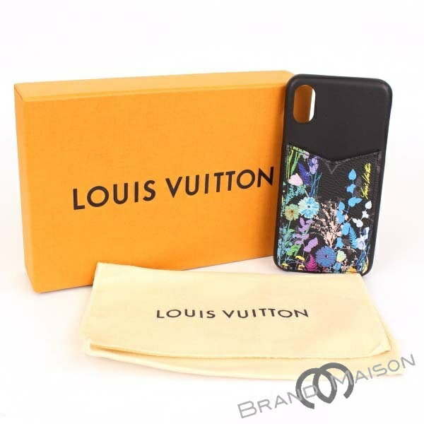 新品同様 ルイ・ヴィトン iPhoneバンパーX XS M69073 アイフォンケース モノグラム エクリプス フラワー LOUIS VUITTON アイフォンX アイフォンXS black 【中古】