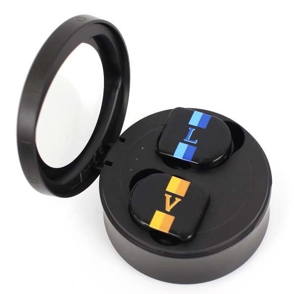 Cランク ルイ・ヴィトン ホライゾンイヤホン QAB040 ストライプ エクリプス イヤフォン イヤホン イヤホンケース black 【中古】 brandmaison-10041487 ブランドメゾン サンプル画像3