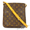 Bランク【ルイ・ヴィトン】ミュゼット・サルサ M51258 モノグラム ショートショルダー ショルダーバッグ LOUIS VUITTON ブラウン 【中古】