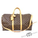 ABランク【ルイ・ヴィトン】キーポル・バンドリエール50/M41416/モノグラム/LOUIS VUITTON/ボストンバッグ/ショルダーバッグ/旅行バッグ【中古】