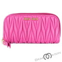 Aランク【ミュウミュウ】6連キーケース/マテラッセ/ピンク/レザー/レディース/miu-miu【中古】