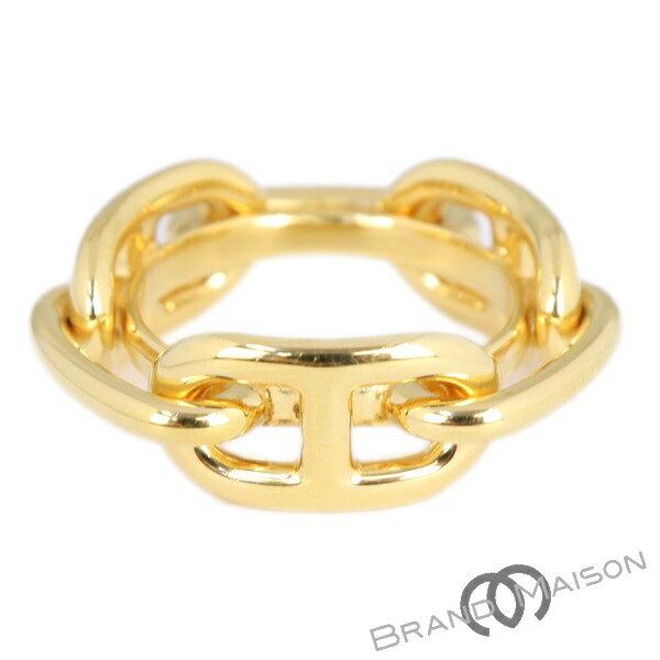 新品同様【エルメス】スカーフリング/シェーヌダンクル/GP/ゴールド/レガート小物/アクセサリー/HERMES..