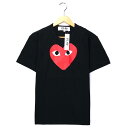 PLAY CdG Tシャツ ブラック Mサイズ コムデギャルソン プレイ ハートロゴ AZ-T112 半袖 COMME des GARCONS トップス タグ付き 送料無料 お値段見直しました！ k-0099