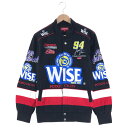 SUPREME シュプリーム 13AW Wise Racing Jacket レーシングジャケット メンズ Lサイズ ブラック 中古 税込 送料無料 【Y】