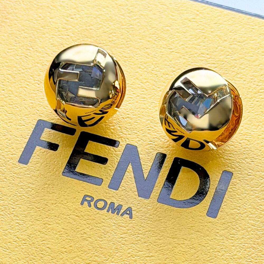 楽天ブランド腕時計 noppleフェンディ イヤリング レディース FFロゴ クリスタル ゴールド アクセサリー ブランド 可愛い 上品 エレガント 結婚式 女性 ギフト 誕生日 記念日 8AL148 クリスマス プレゼント ランキング お祝い