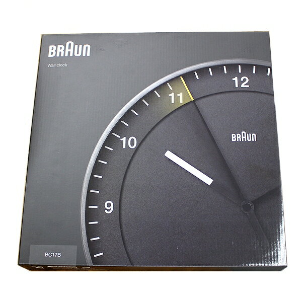 BRAUN ブラウン 壁掛け 掛け時計 アナログ ウォールクロック ブラック 丸型 静音設計 BC17B【並行輸入品:日本語説明書なし】 インテリア 雑貨 時計 誕生日プレゼント クリスマス プレゼント ランキング お祝い [3]