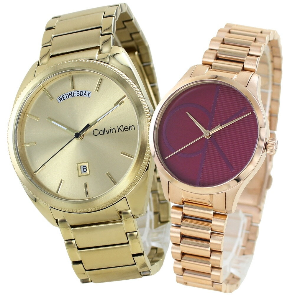 カルバンクライン ペアウォッチ 正規品 5年保証 対象商品 純正 ショッパー付き 腕時計 ゴールド ローズゴールド メンズ レディース ペアセット 高級感 上品 ステンレス カップル 夫婦 両親 ペアギフト 誕生日 記念日 クリスマス プレゼント ランキング お祝い