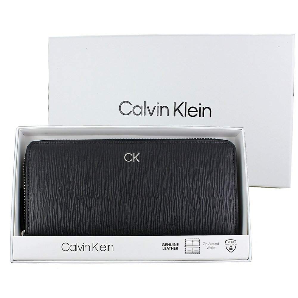 楽天ブランド腕時計 noppleカルバンクライン メンズ 長財布 革 財布 ブラック スキミング防止 男性 父の日 敬老の日 男性 喜ばれる 実用的 クリスマス プレゼント ランキング お祝い