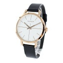 訳あり BOX無し 収納ケース付き 1本用 カルバンクライン スイス製 時計 レディース 腕時計 手表 イーブン ボーイズサイズ 白文字板 ブラック レザー K7B236C6 誕生日プレゼント クリスマス プレゼント ランキング お祝い