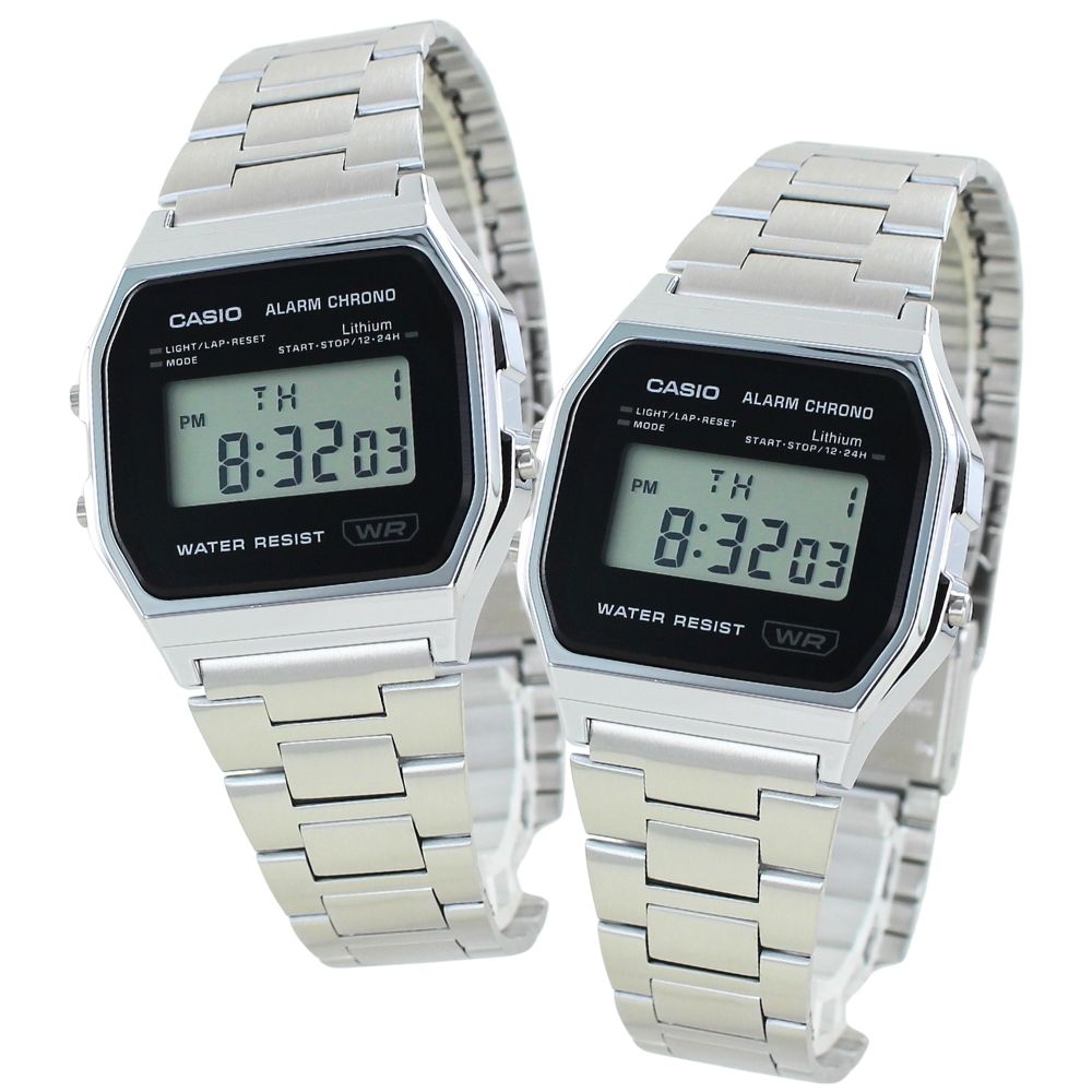 カシオ プレミアム ペアウォッチ デジタル 腕時計 手表 シルバー 時計ケース付き 2個セット カップル お揃い 親子 ペアルック 夫婦 両親 プレゼント メンズ レディース キッズ 誕生日 結婚式 結婚記念日 敬老の日 ペアギフト ランキング お祝い