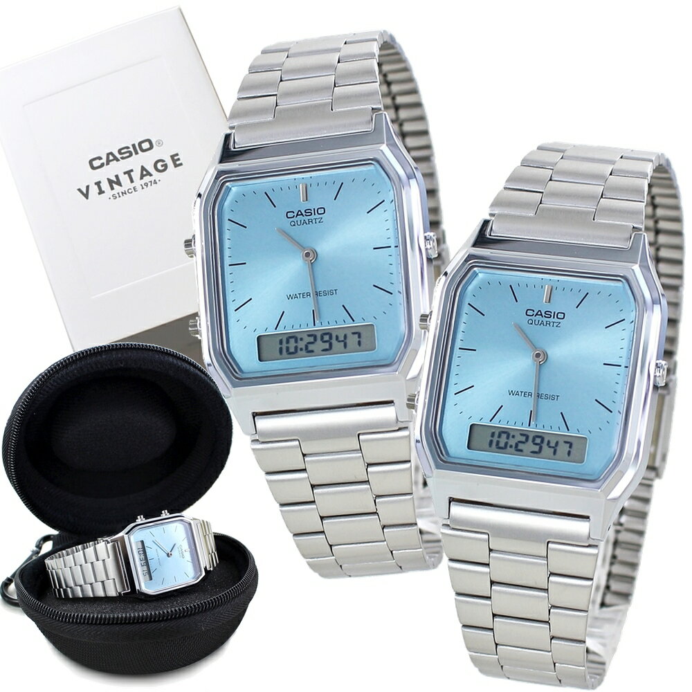 時計 収納ケース 付き 家族で使える ペアウォッチ 日本未発売 カシオ アナログ デジタル 腕時計 手表 お揃い ペア 親子 友達 兄弟 姉妹 夫婦 カップル 両親 プレゼント 結婚記念日 妻 夫 母 父 敬老の日 ペアギフト ランキング お祝い