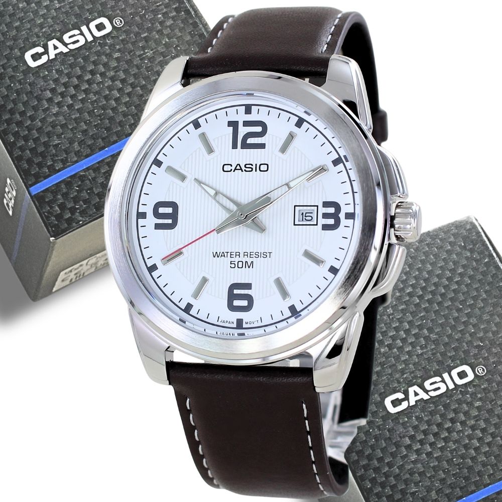 日本未発売 カシオ アナログ 腕時計 手表 メンズ 男女兼用 シンプル 本革 ダークブラウン 革ベルト ビジネス 仕事用 おしゃれ 時計 誕生日プレゼント 大学生 彼氏 彼女 夫 父 誕生日プレゼント 記念日 ギフト 卒業 入学 お祝い