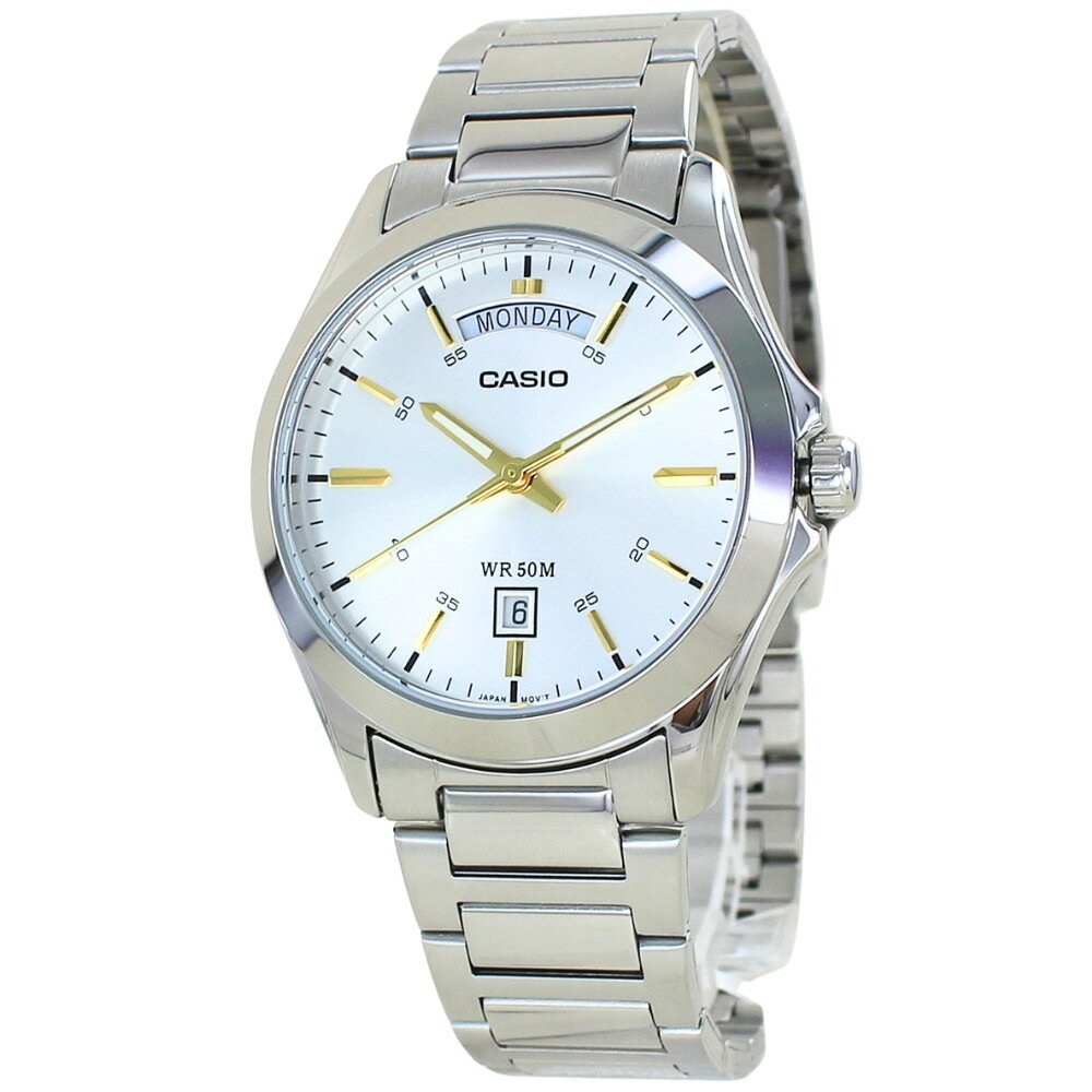 日本未発売 カシオ スタンダード 腕時計 手表 メンズ 父の日 レディース 母の日 ブランド 時計 収納ケース付き アナログ ステンレス 日付 曜日 シンプル シルバー 海外モデル 誕生日プレゼント 記念日 ギフト ランキング お祝い