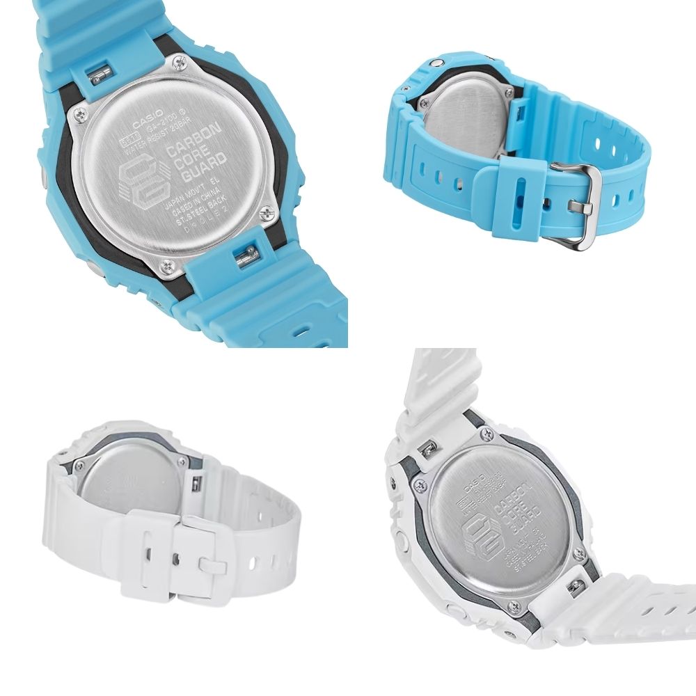 G-SHOCK Gショック ペアウォッチ カシオ 腕時計 カップル ペアセット メンズ レディース 防水 アナデジ ブルー ホワイト 誕生日 記念日 ギフト ペア腕時計 CASIO 海外モデル GA-2100-2A2 GMA-S2100-7A クリスマス プレゼント ランキング お祝い