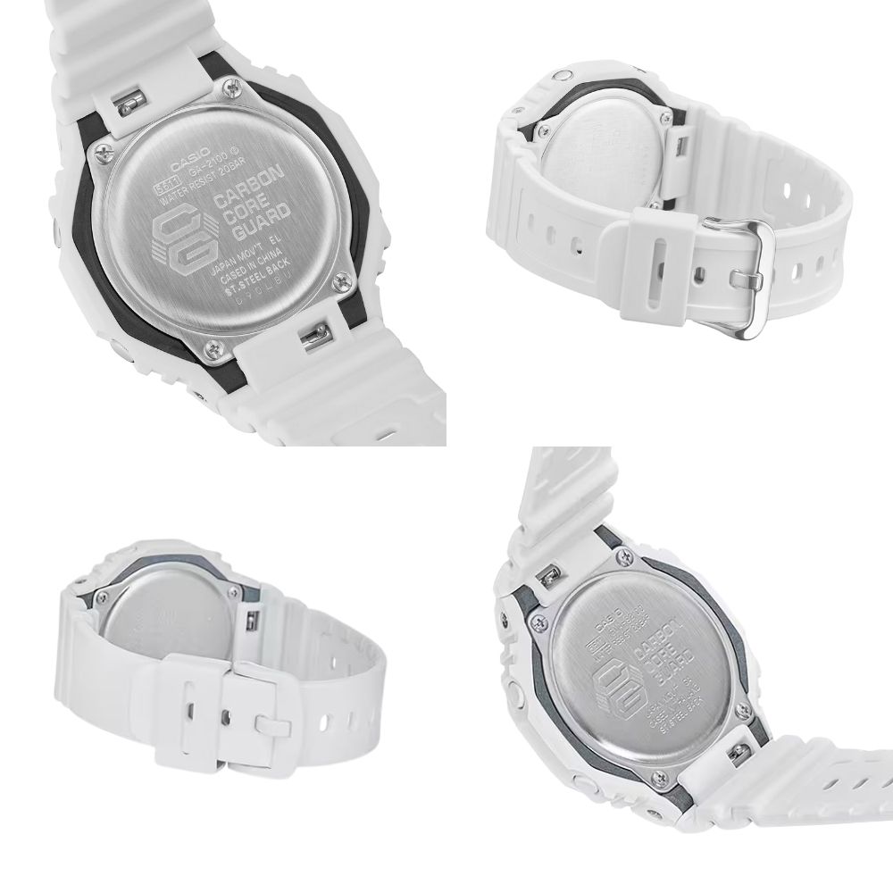 G-SHOCK Gショック ペアウォッチ カシオ 腕時計 カップル ペアセット メンズ レディース 防水 アナデジ ホワイト 誕生日 記念日 プレゼント ギフト ペア腕時計 CASIO 海外モデル GA-2100-7A7 GMA-S2100-7A ランキング お祝い