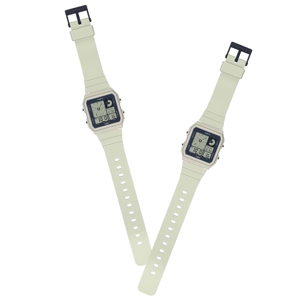 カシオ ペアウォッチ デジタル 腕時計 収納ケース付き ベージュ ユニセックス メンズ レディース キッズ 軽量 おしゃれ カップル 親子ペア 誕生日 記念日 お揃い ギフト ペアギフト CASIO 時計 LF-20W-8A クリスマス プレゼント ランキング お祝い