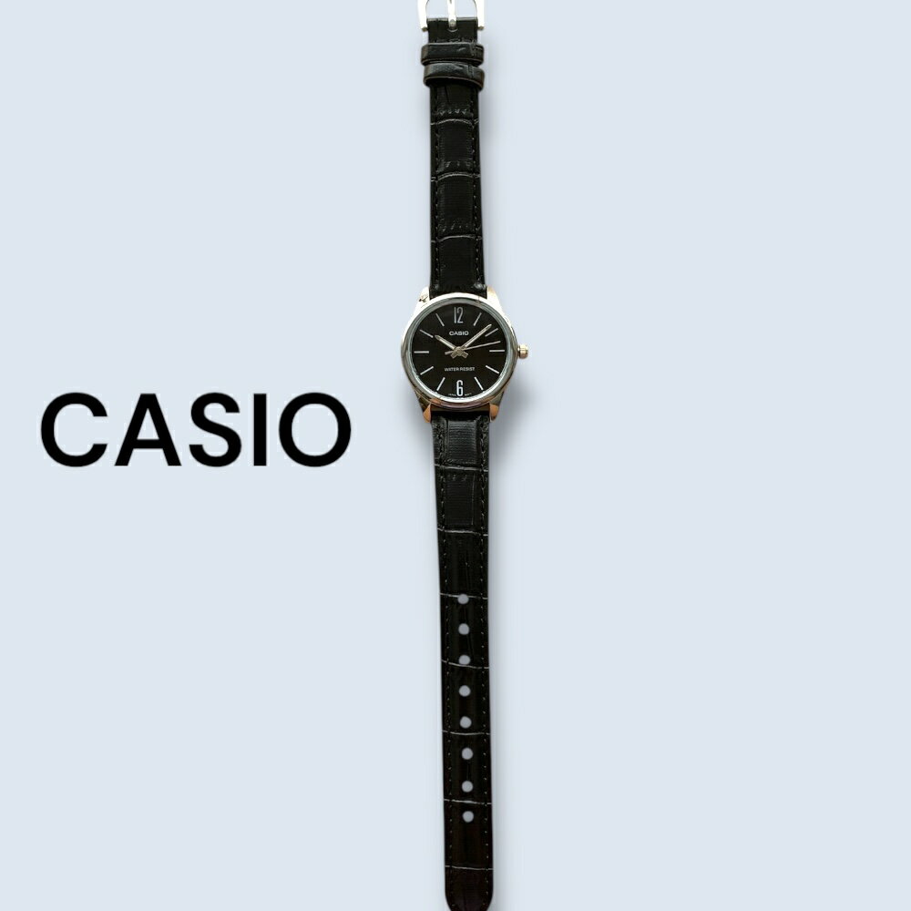 楽天ブランド腕時計 noppleカシオ CASIO 腕時計 レディース 収納ケース付き チプカシ シンプル 小さい 軽い 革ベルト ブラック プレゼント ギフト 時計 誕生日 記念日 日本未発売 海外モデル ランキング お祝い