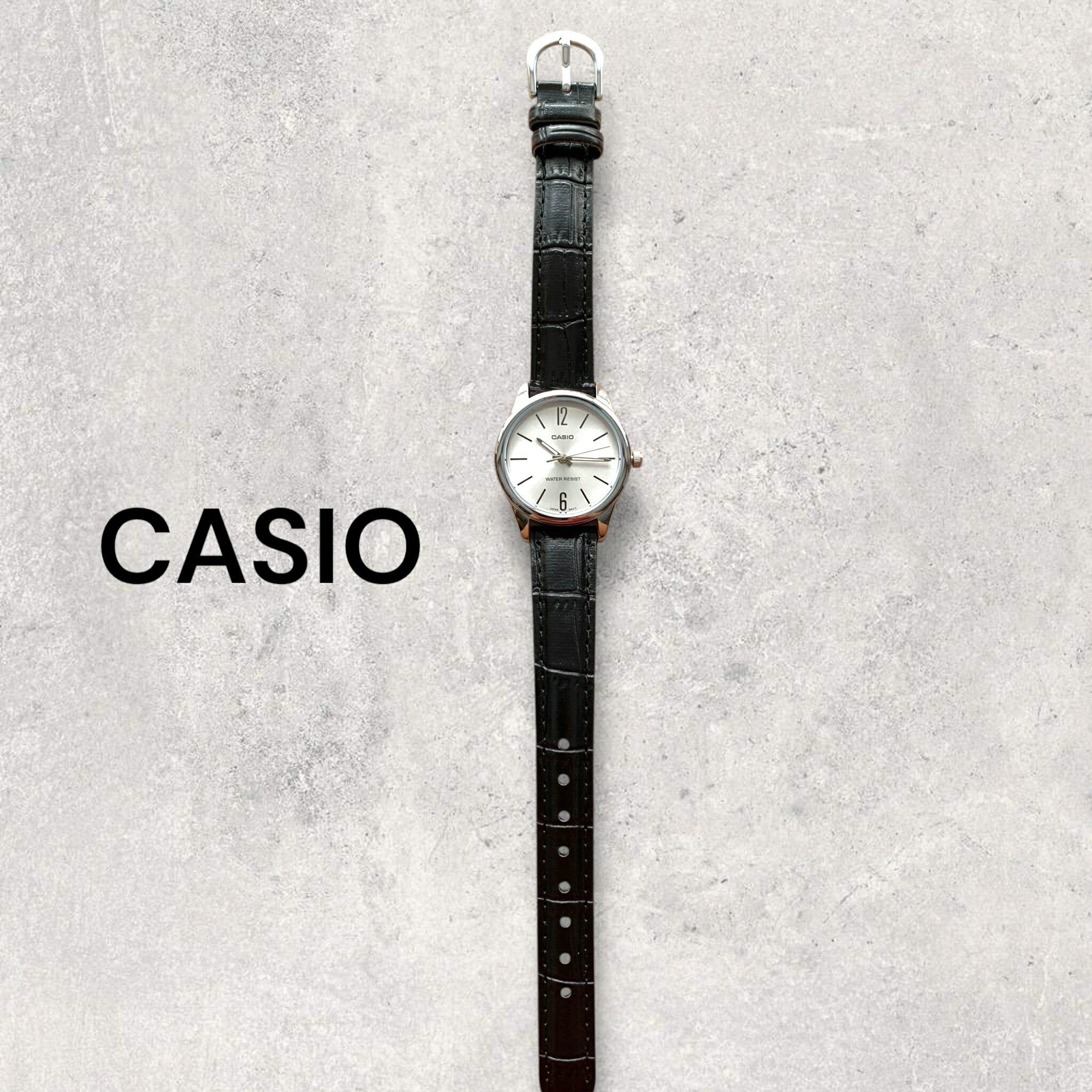 楽天ブランド腕時計 noppleカシオ CASIO 腕時計 レディース 収納ケース付き チプカシ シンプル 小さい 軽い 革ベルト ブラック シルバー プレゼント ギフト 時計 誕生日 記念日 日本未発売 海外モデル ランキング お祝い