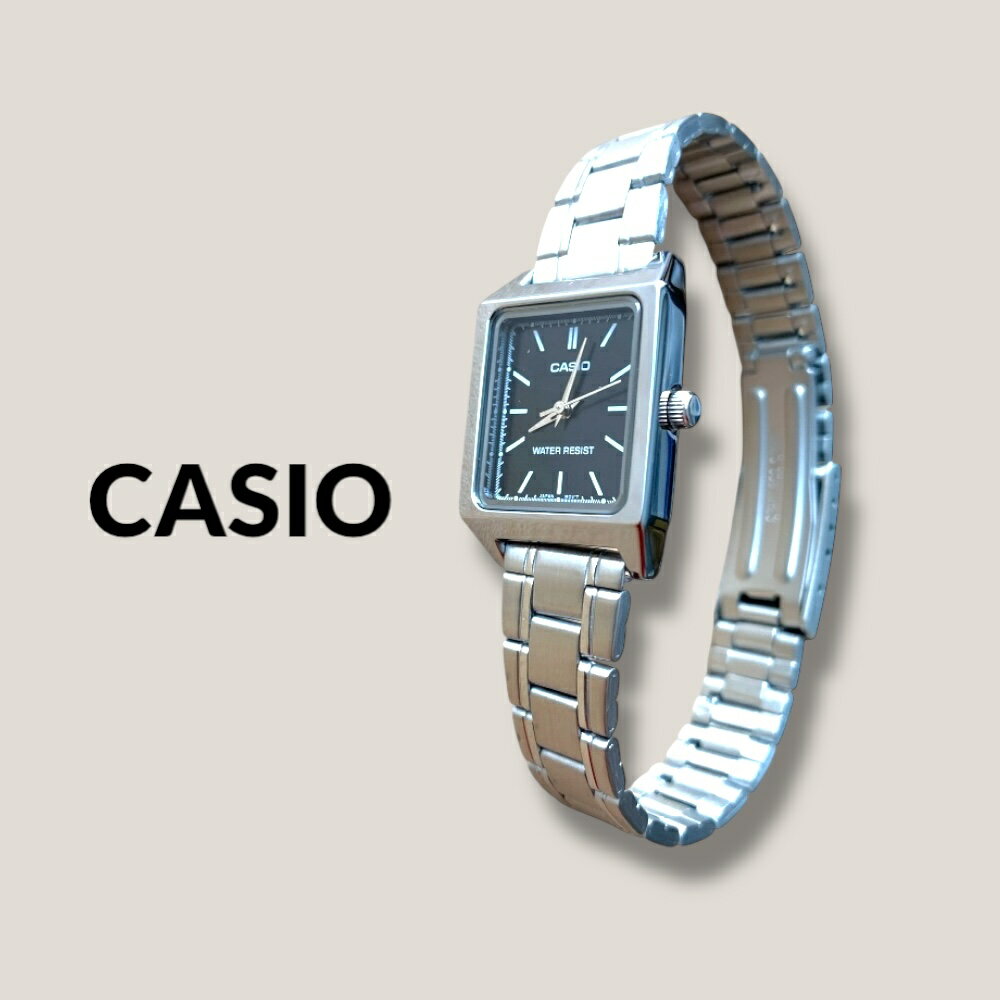 楽天ブランド腕時計 noppleカシオ CASIO 腕時計 レディース 収納ケース付き チープカシオ チプカシ スクエア シルバー ブラック シンプル 日常使い プレゼント ギフト 時計 女性用 彼女 母 妻 誕生日 就職祝い 入学祝い 日本未発売 海外モデル ランキング お祝い