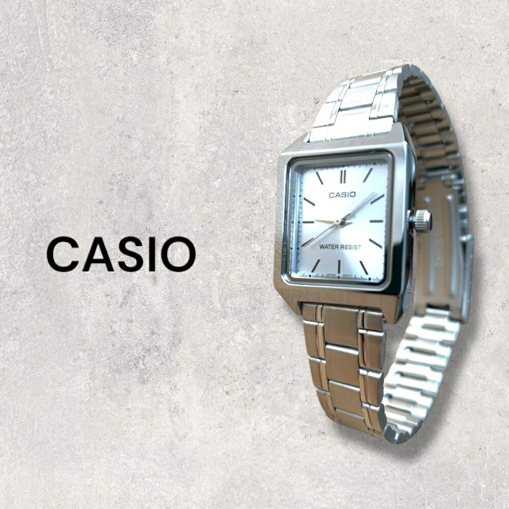 楽天ブランド腕時計 noppleカシオ CASIO 腕時計 レディース 収納ケース付き チープカシオ チプカシ スクエア シルバー シンプル 日常使い プレゼント ギフト 時計 女性用 彼女 母 妻 誕生日 就職祝い 入学祝い 日本未発売 海外モデル ランキング お祝い