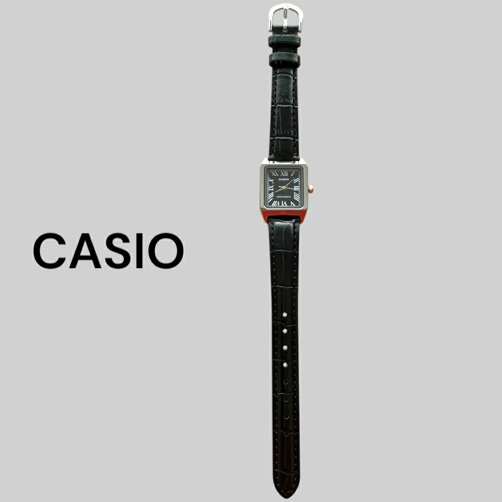 楽天ブランド腕時計 noppleカシオ CASIO 腕時計 レディース 収納ケース付き チープカシオ チプカシ スクエア 革ベルト ブラック シンプル 日常使い プレゼント ギフト 時計 女性用 彼女 母 妻 誕生日 就職祝い 入学祝い 日本未発売 海外モデル ランキング お祝い