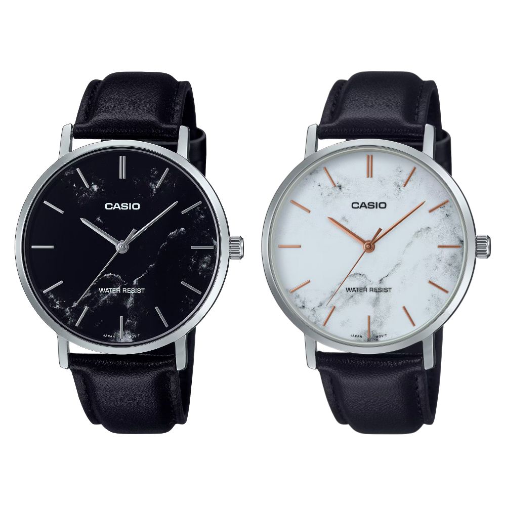 レアコレクション カシオ メンズ 腕時計 収納ケース付き チープカシオ チプカシ レザー ブラック ホワイト ミニマル 薄型 おしゃれ 日常生活防水 ビジネス 就職祝い 入学祝い 誕生日 プレゼント ギフト CASIO 時計 日本未発売 ランキング お祝い