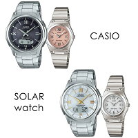 CASIO カシオ 電波ソーラー ペアウォッチ シンプルで使いやすい 国内正規品 選べる6ペア 腕時計 メンズ レディース 時計 WAVE CEPTOR アナログ デジタル アナデジ 防水 安心 実用的 お祝い 贈り物 クリスマスプレゼント