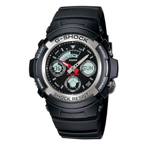 カシオ Gショック 時計 メンズ 腕腕時計 アナデジ 多機能 ブラック AW-590-1A 誕生日プレゼント 内祝い 母の日 お祝い