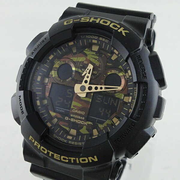 国内正規品 カシオ G-SHOCK ジーショック 腕時計 手表 メンズ 父の日 迷彩 カモフラージュシリーズ 20気圧防水 GA-100CF-1A9JF ビジネス 男性 誕生日ギフト 記念日 ランキング お祝い